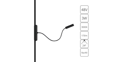 Трековый магнитный светильник Arte Lamp Rapid A1162PL-1BK