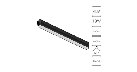 Трековый магнитный светильник Arte Lamp Rapid A1168PL-1BK