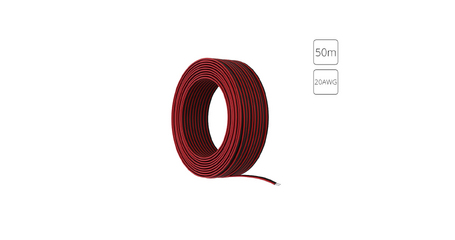 Провод 2-жильный для одноцветной светодиодной ленты 50м, 20AWG Arte lamp Strip-Accessories A20-2W