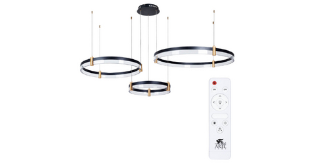 Подвесной светодиодный светильник Arte Lamp Mercury A2185SP-3BK