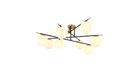 Потолочная люстра Arte Lamp Alcor A2224PL-8BK
