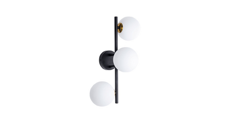Бра Arte Lamp Gemini A2243PL-3BK
