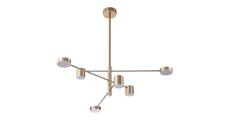 Люстра на штанге Arte Lamp Stanley A2476PL-40PB