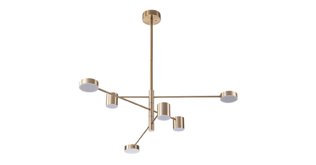 Люстра на штанге Arte Lamp Stanley A2476PL-40PB