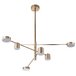 Люстра на штанге Arte Lamp Stanley A2476PL-40PB