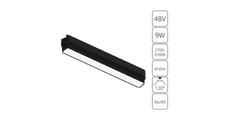 Трековый магнитный светильник Arte Lamp Rapid A2953PL-1BK