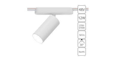 Трековый магнитный светильник Arte Lamp Rapid A2958PL-1WH