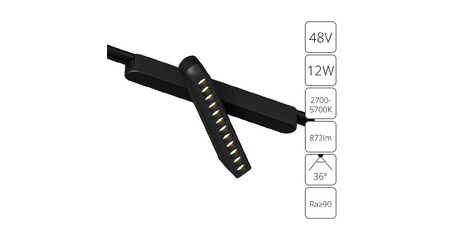 Трековый магнитный светильник Arte Lamp Rapid A2961PL-1BK