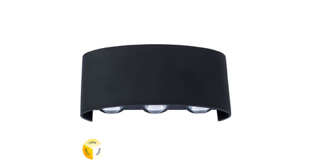 Уличный настенный светильник Arte Lamp Bosto A3722AL-6BK