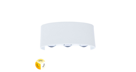 Уличный настенный светильник Arte Lamp Bosto A3722AL-6WH