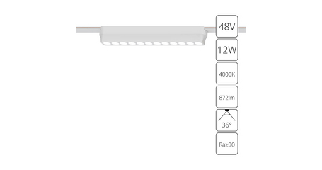 Трековый магнитный светильник Arte Lamp Rapid A6154PL-1WH