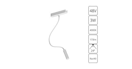 Трековый магнитный светильник Arte Lamp Rapid A6162PL-1WH