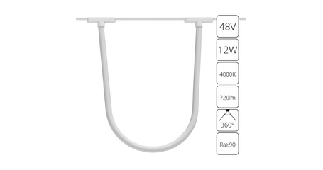 Трековый магнитный светильник Arte Lamp Rapid A6167PL-1WH