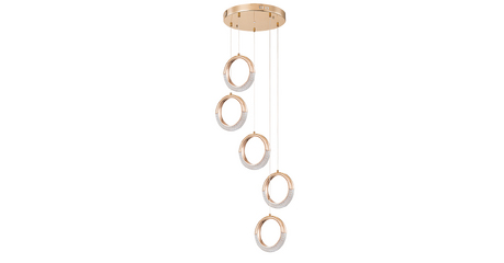 Каскадная люстра Arte Lamp Montana A7777SP-5GO