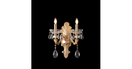 Бра Crystal Lux ELIZABETH AP2 BRASS