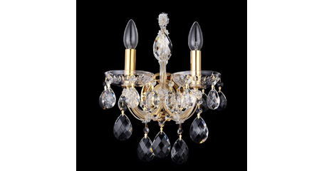 Бра Crystal Lux Isabel AP2 Gold/Transparent