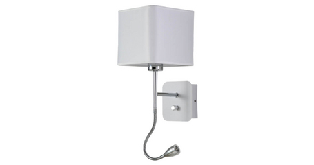 Бра Crystal Lux Paco AP2 Chrome/White