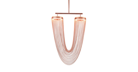 Люстра на штанге Delight Collection Otero 8608P copper
