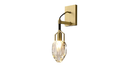 Бра DeLight Collection Wall lamp 8960-1W brass/clear