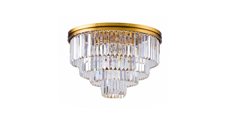 Потолочная люстра DeLight Collection 1920s Odeon 9513C/600R gold/clear