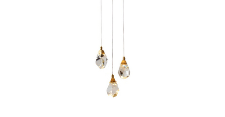 Подвесной светильник Delight Collection Crystal rock II 9701P/3R brass