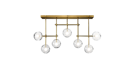 Потолочный светильник Delight Collection Globe Mobile KG0835P-7A brass