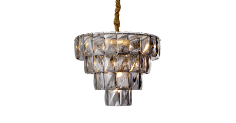 Подвесная люстра Delight Collection Amazone KG1113P-7 chrome/smoky
