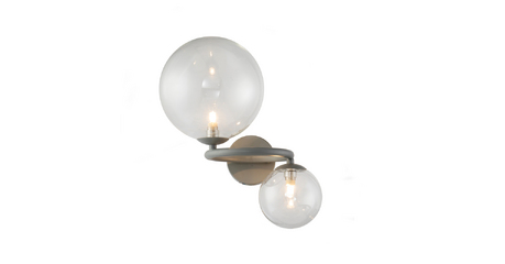 Настенный светильник Delight Collection Wendt KG1202W-2 grey/clear