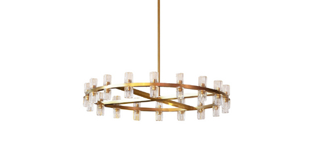 Люстра на штанге Delight Collection Arcachon KM1000P-36 brass