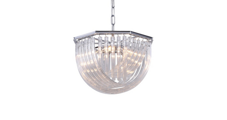 Подвесная люстра Delight Collection Murano Glass KR0116P-5R/A chrome