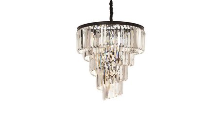 Подвесная люстра Delight Collection Helix KR0262P-10 black/clear