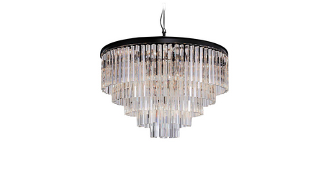 Подвесная люстра Delight Collection Odeon 10A black/clear