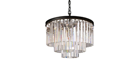 Подвесная люстра Delight Collection 1920s Odeon KR0387P-6 black/clear