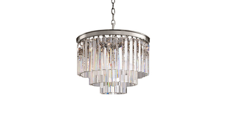Подвесная люстра Delight Collection 1920s Odeon KR0387P-6 chrome/clear