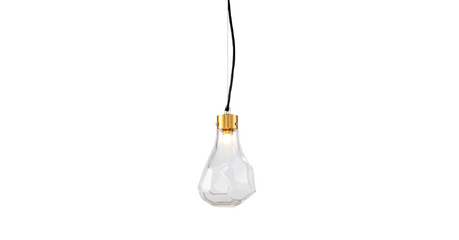 Подвесной светильник Delight Collection KR1197 KR1197P-1 brass/clear
