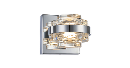 Бра Delight Collection MD22030002 MB22030002-1A chrome/clear