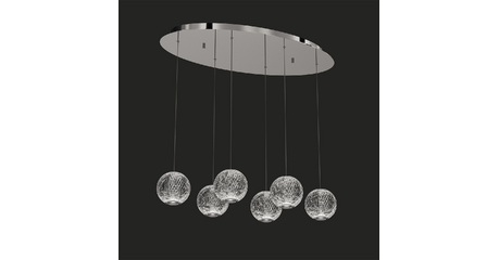 Подвесная люстра DeLight Collection Elliot Diamante MD20001012-6A chrome