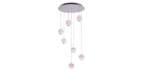 Подвесная люстра DeLight Collection Elliot Diamante MD20001012-7A chrome