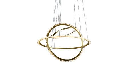 Подвесная люстра Delight Collection Quartz Halo MD20020154-3A satin gold