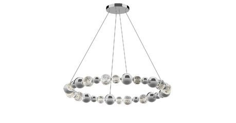 Подвесной светильник DeLight Collection Elliot Diamante MD21001002-1F chrome