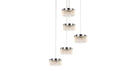 Подвесной светильник Delight Collection MD21020075 MD21020075-5A chrome