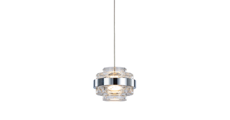 Подвесной светильник Delight Collection MD22030002 MD22030002-1A chrome/clear