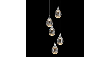 Каскадная люстра Delight Collection Stilla MD24001004-5A chrome/clear