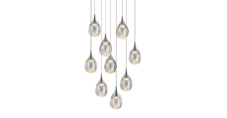 Каскадная люстра Delight Collection Stilla MD24001004-9A chrome/clear
