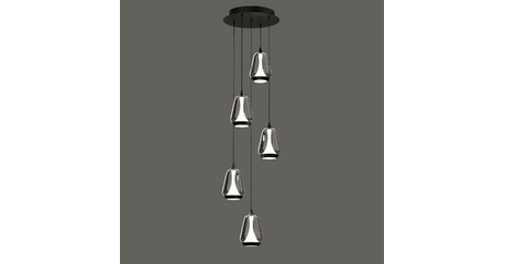 Каскадная люстра Delight Collection MD24001011-5A black/smoky