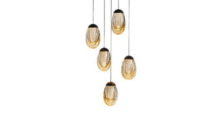 Подвесной светильник Delight Collection MD25090022-5A matt black/champagne