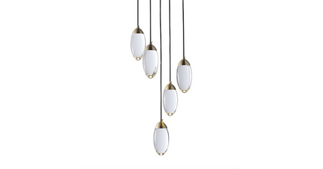 Каскадная люстра DeLight Collection Celestial MT8848-5H brass