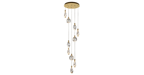 Каскадная люстра Delight Collection Colvin MT9176-10H titanium gold