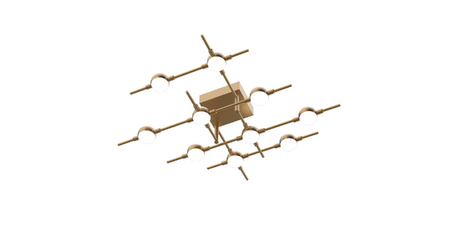 Потолочная люстра DeLight Collection Molecular MX18001067-10A gold