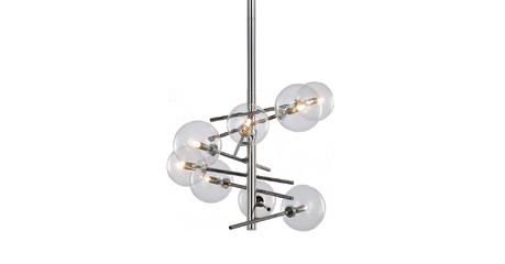 Люстра на штанге Delight Collection Globe Mobile MX19009070-8A chrome